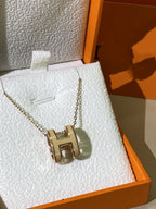 TimiHM CLIC YELLOW ENAMEL GOLD NECKLACE