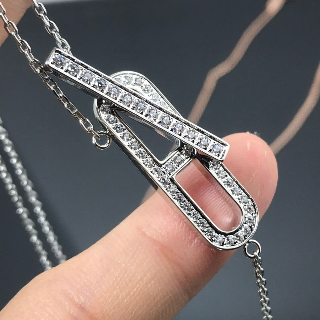 TimiHM NECKLACE PLATINUM ROSE GOLD DIAMOND