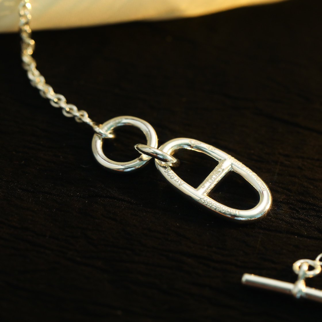 TimiHM CHAINE D'ANCRE PENDANT NECKLACE STERLING SILVER