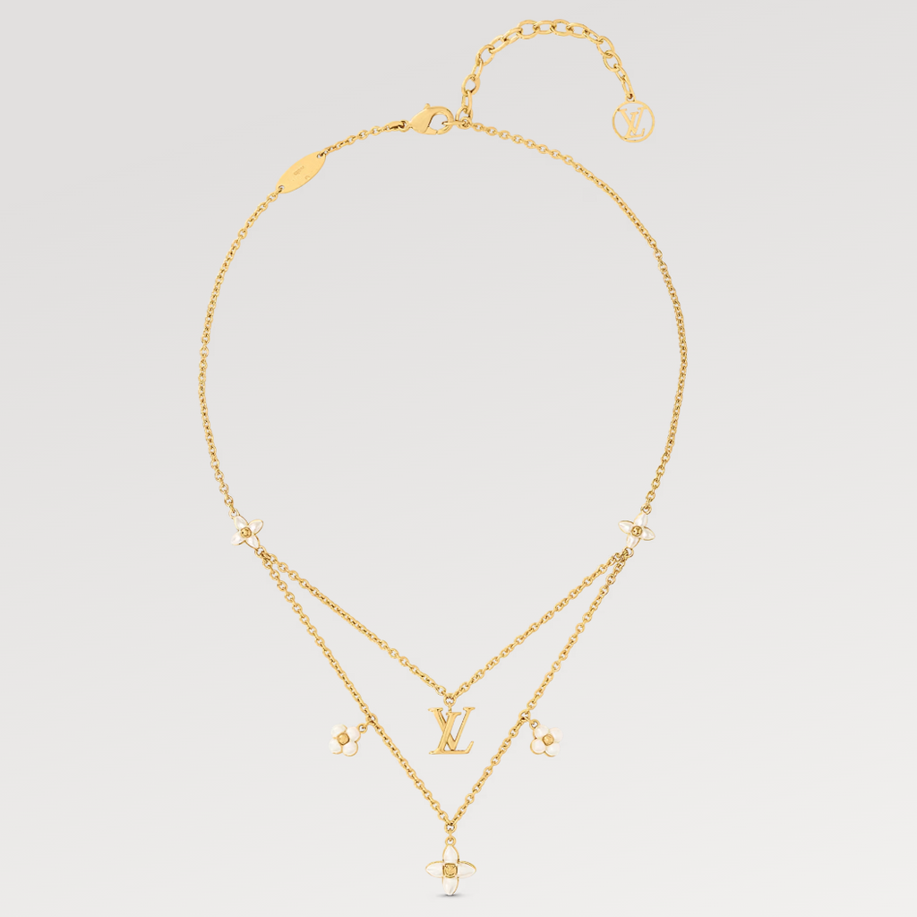 TimiFLOWERGRAM GOLD MOP DOUBLE ROW NECKLACE