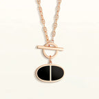 TimiCHAINE VERSO BLACK CERAMIC NECKLACE