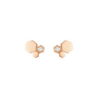 TimiBEE LOVE PINK GOLD DIAMOND EARRINGS