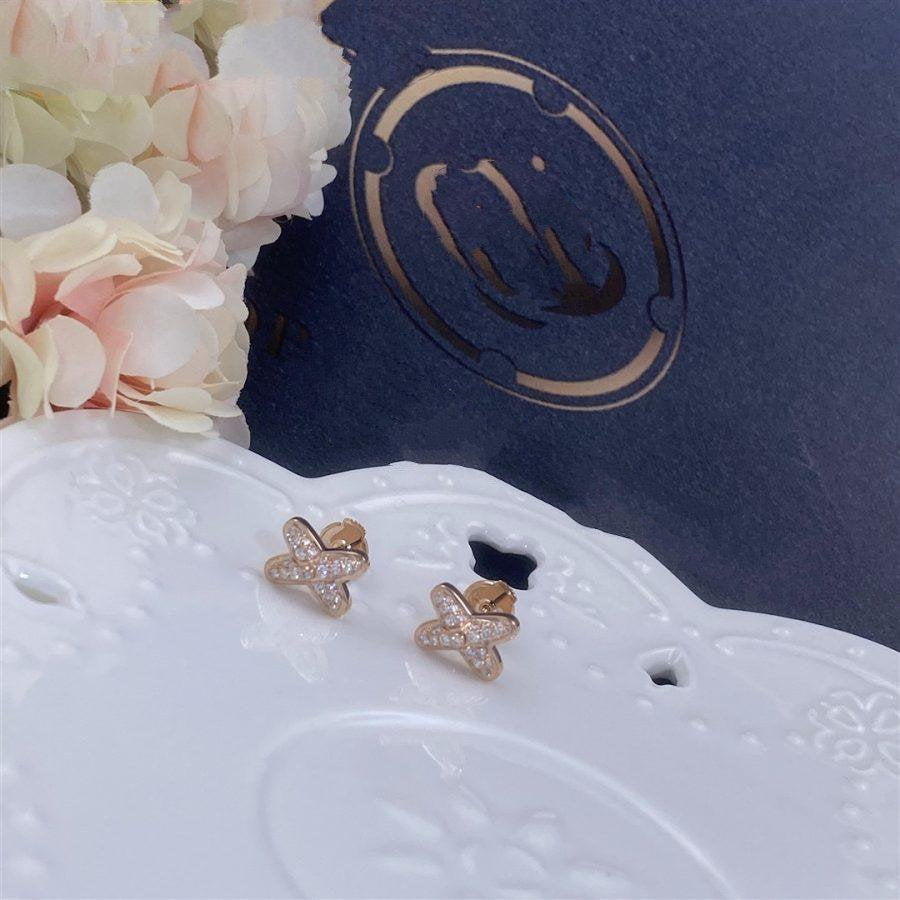 TimiJEUX DE PINK GOLD DIAMOND EARRINGS