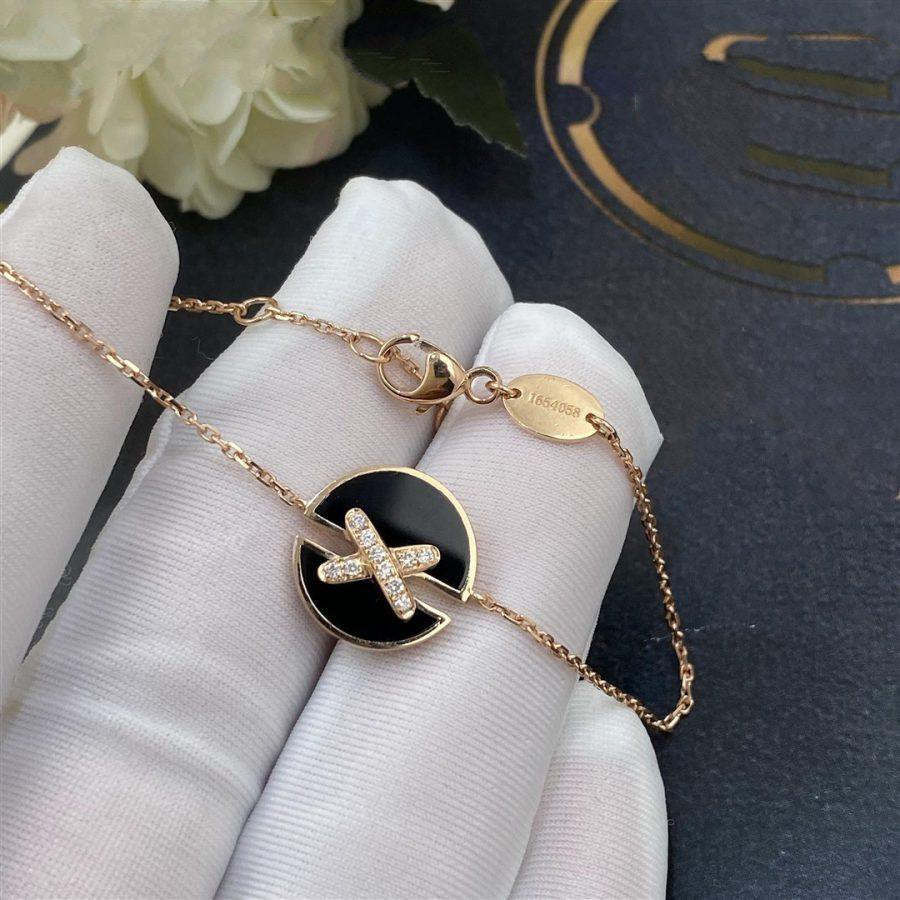 TimiJEUX DE BRACELET ONYX PINK GOLD DIAMOND