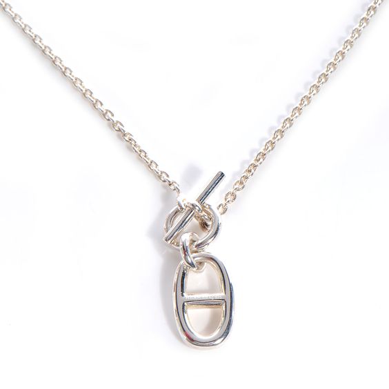 TimiHM CHAINE D'ANCRE PENDANT NECKLACE STERLING SILVER