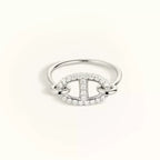 TimiRONDE SMALL SILVER DIAMOND RING