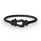 TimiFORCE LARGE SERIES HORSESHOE BLACK SAMURAI BRACELET