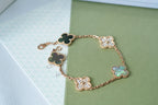 [Timi]New  CLOVER 5 MOTIF GRAY MOP BRACELET COLLECTION