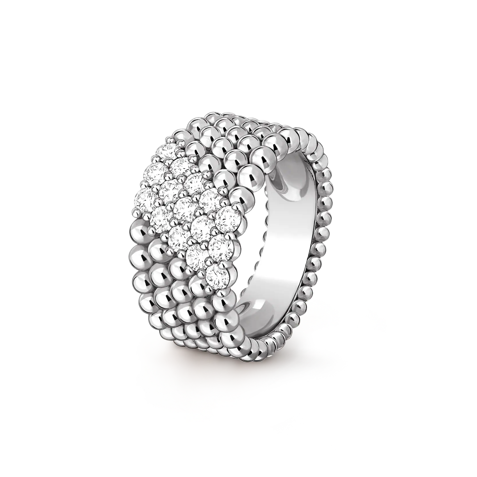 [Timi]  PERLEE DIAMOND RING ,5-ROW DIAMOND-SET DESIGN