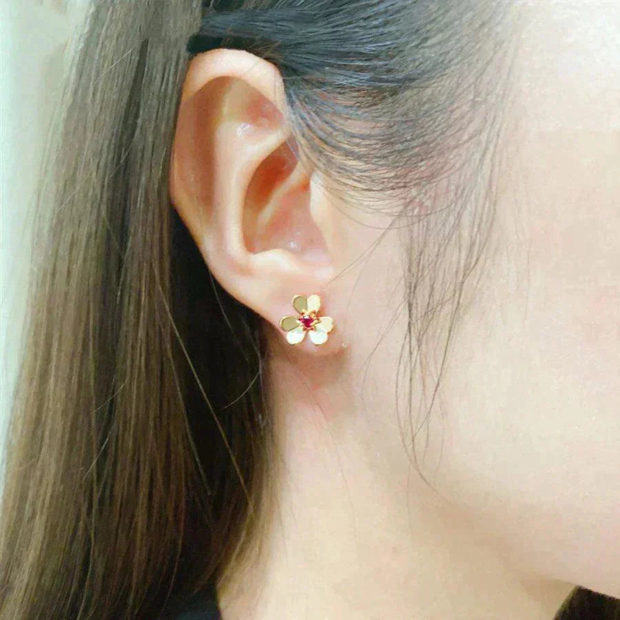 TimiFRIVOLE  FLOWER PINK EARRINGS