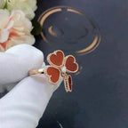 TimiSWEET CLOVER CARNELIAN RING
