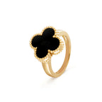 TimiCLOVER ONYX RING