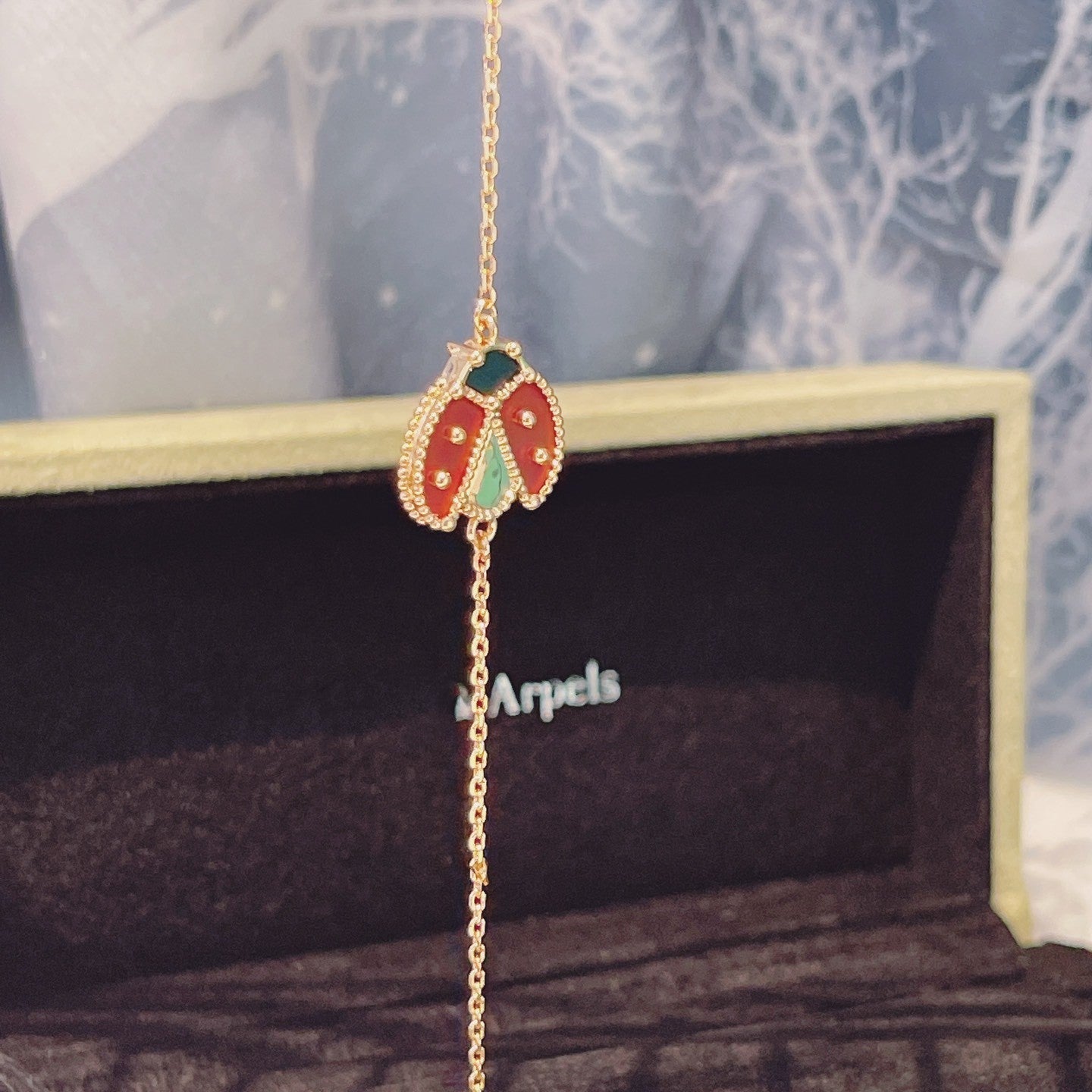 ¡®Timi¡¯LUCKY SPRING 1 MOTIF PINK GOLD BRACELET